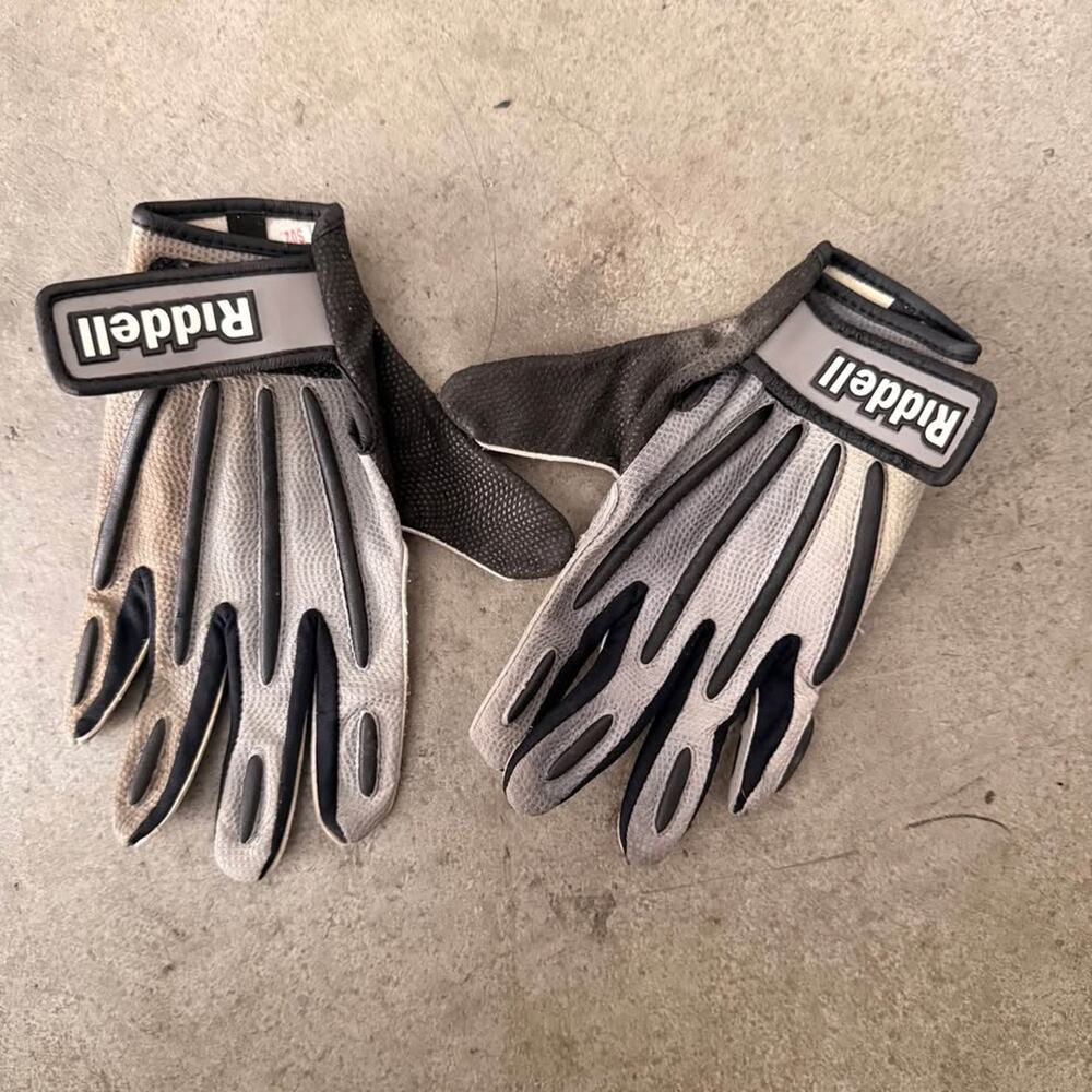 Youth Riddell Padded Football Gloves - Youth Medium